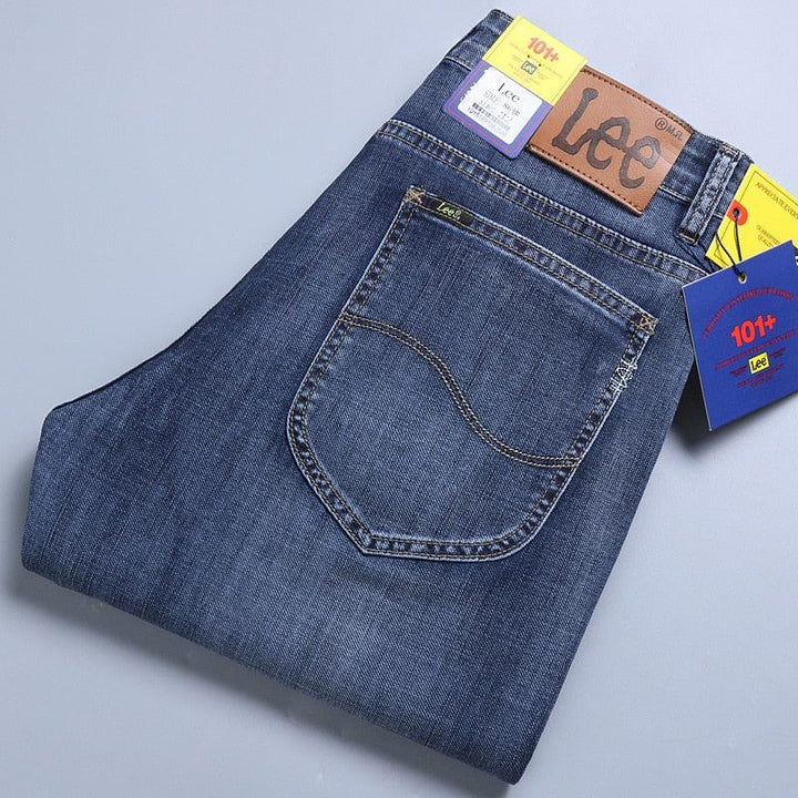 Men's Summer Denim Pants Jeans Men High-End Straight Pants-pants-Bennys Beauty World