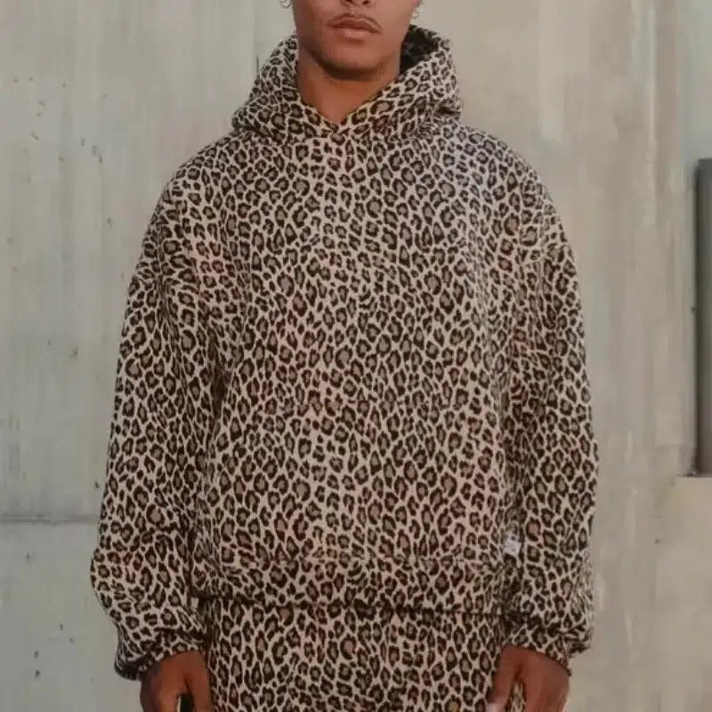 Leopard Print Hoodies Women