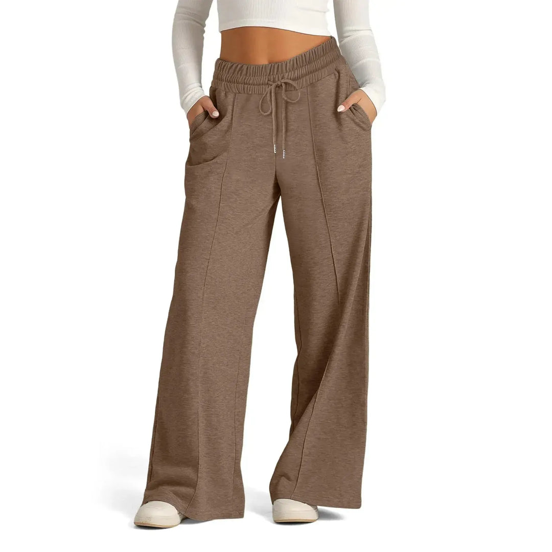 Womens Wide Leg Sweatpants High Waisted Baggy Flared Pants-Pant-Bennys Beauty World
