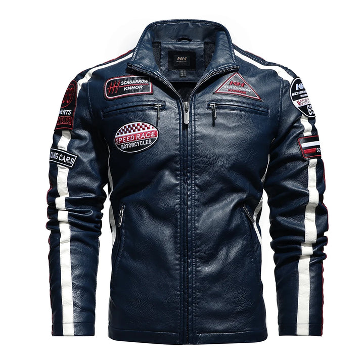 Fall Motorcycle Leather Jacket For Men only $103.09