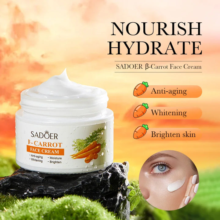 Anti-Aging Whitening Face Cream Moisturizer Carrot Facial Cream