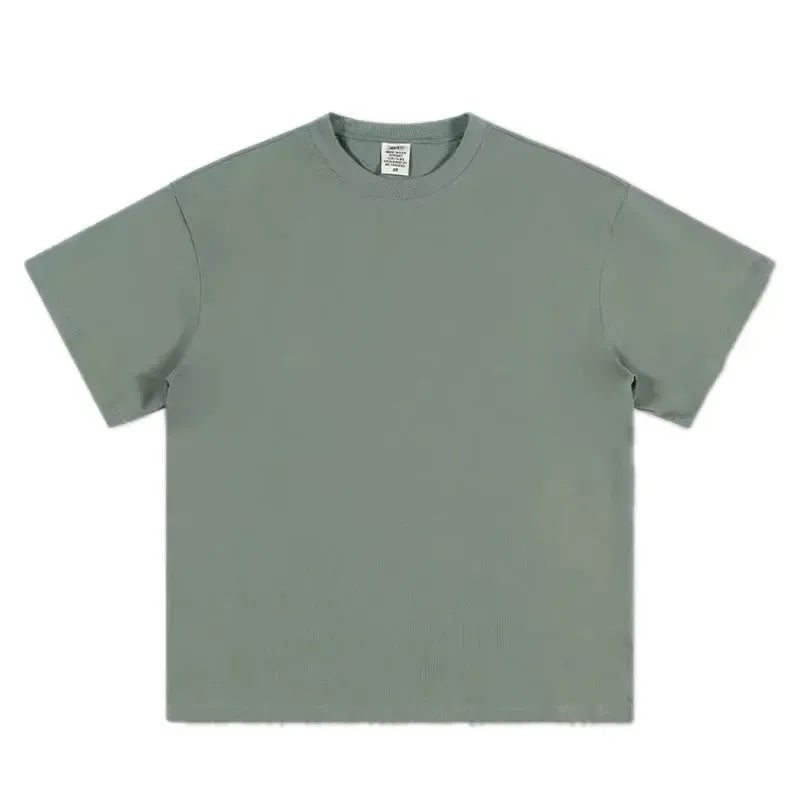 Black White GSM 500g Heavy-duty Pure Cotton T-shirt-T-Shirt-Bennys Beauty World