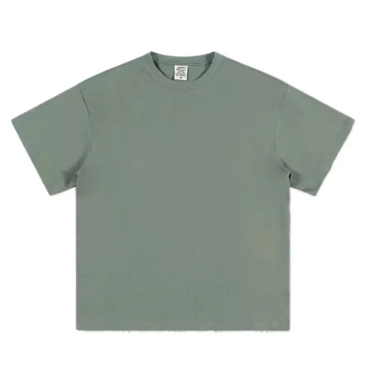Black White GSM 500g Heavy-duty Pure Cotton T-shirt-T-Shirt-Bennys Beauty World