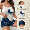 2 PCS Womens Pajama Sleepwear-Bennys Beauty World