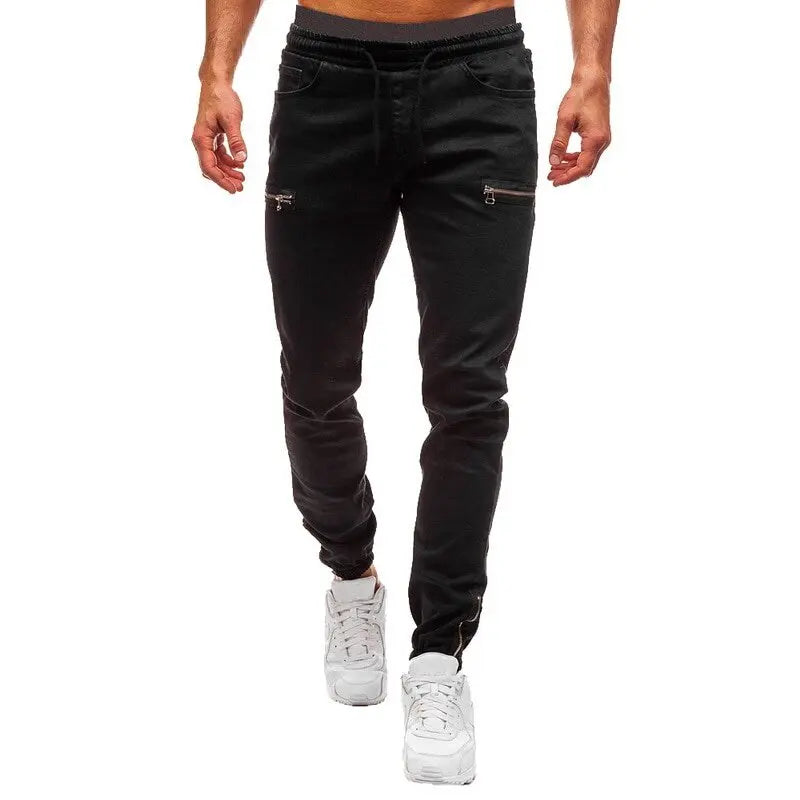 Fashion Casual Slim Skinny Elastic Stretch Long Denim Pencil Pants Streetwear