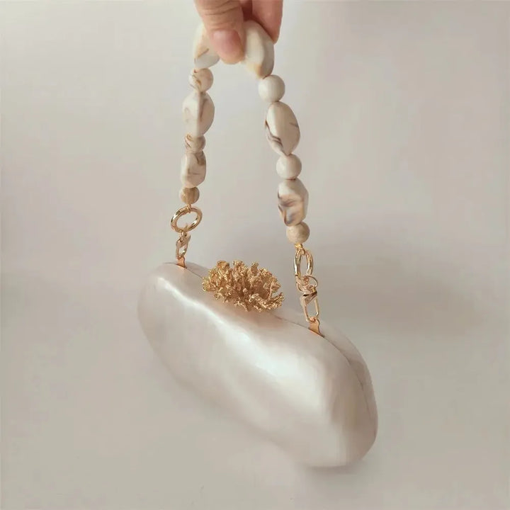 Acrylic Shell Clutch Bag – Women&