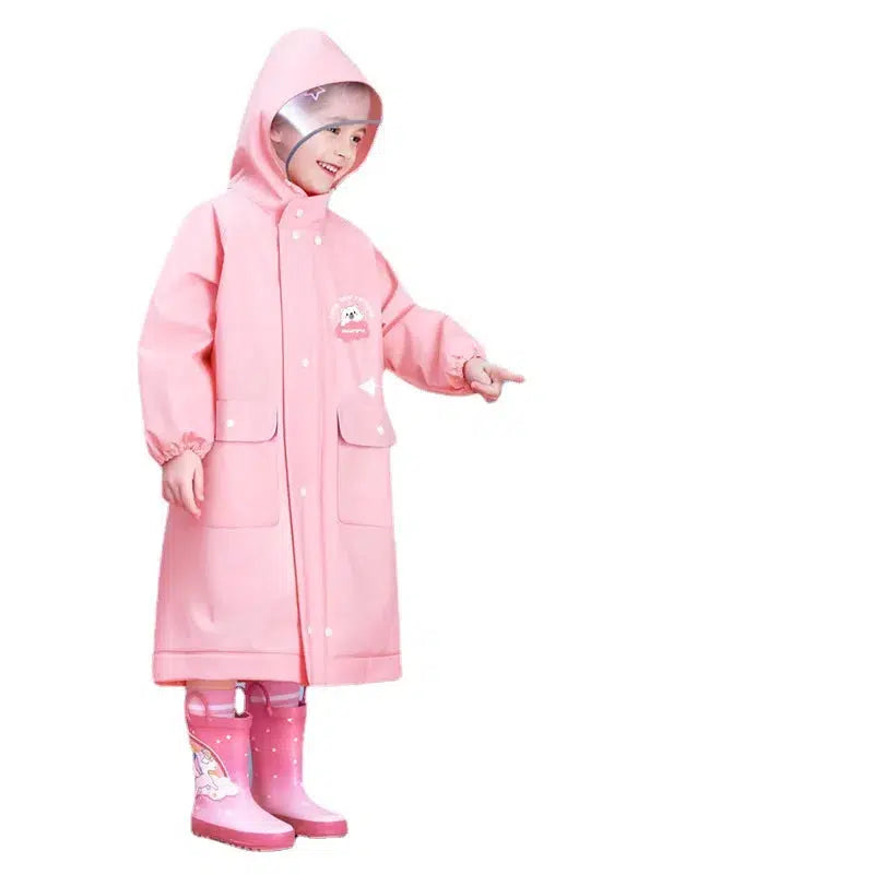 Children's Raincoat EVA Non Disposable Raincoat With Backpack Holder-Suit-Bennys Beauty World