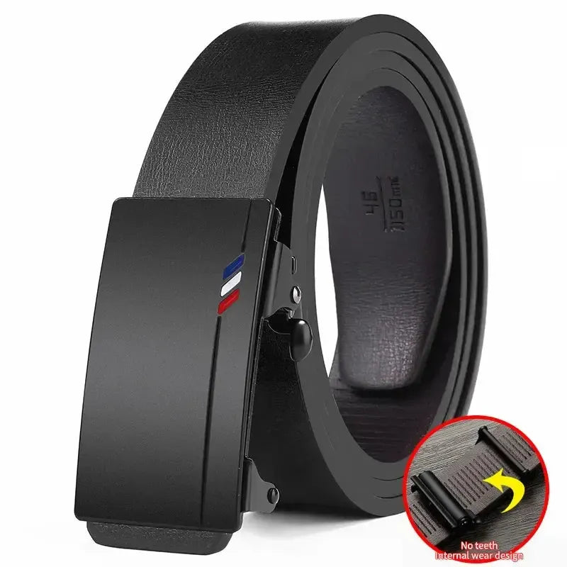 New Product Belt MEN'S High Quality Toothless Automatic Buckle Casual Men Belt MEN'S Business Fashion Belt-Bennys Beauty World
