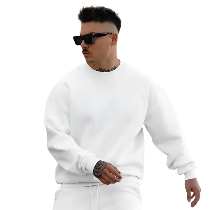 Men's Casual  Long Sleeve Crewneck Sweatshirt And Pant