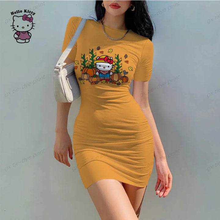 Womens Dresses O Neck Summer Casual Dress-Dress-Bennys Beauty World