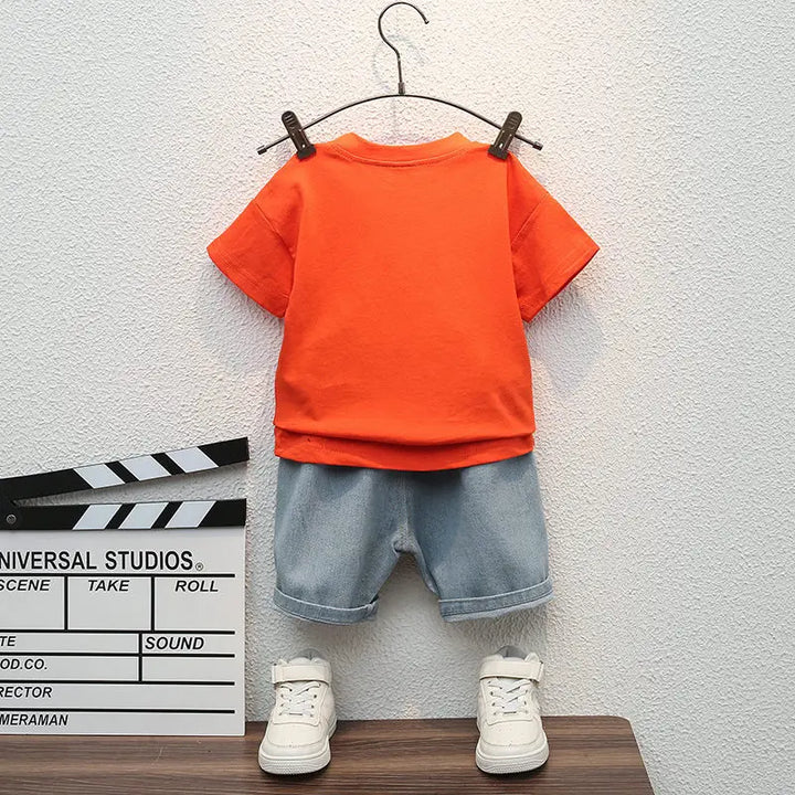 Baby &amp; Toddler Cartoon T-Shirt &amp; Shorts Set | 2-Piece Summer Outfit | Ages 0–5