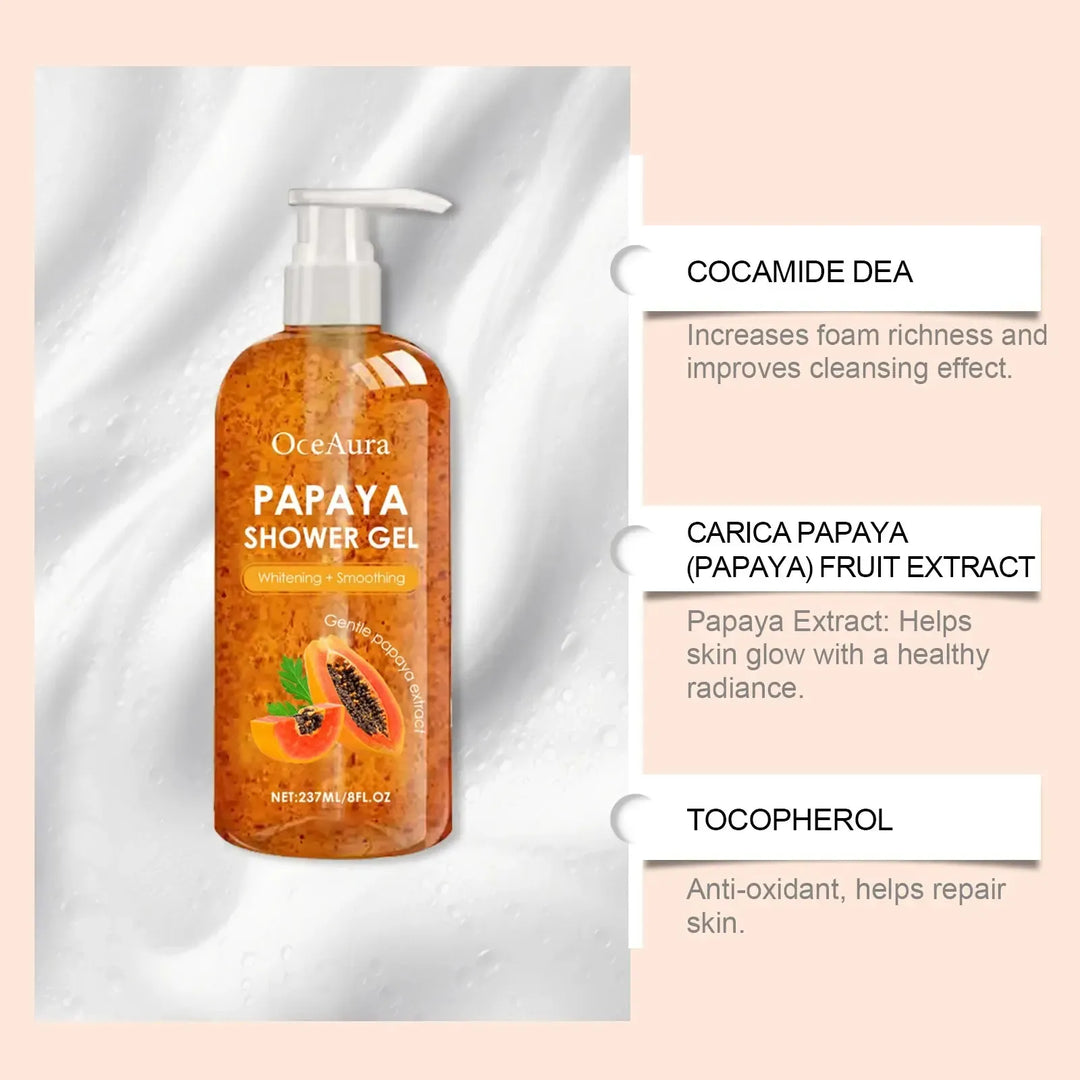 Papaya Whitening Body Wash – Brightening Shower Gel - Bennys Beauty World