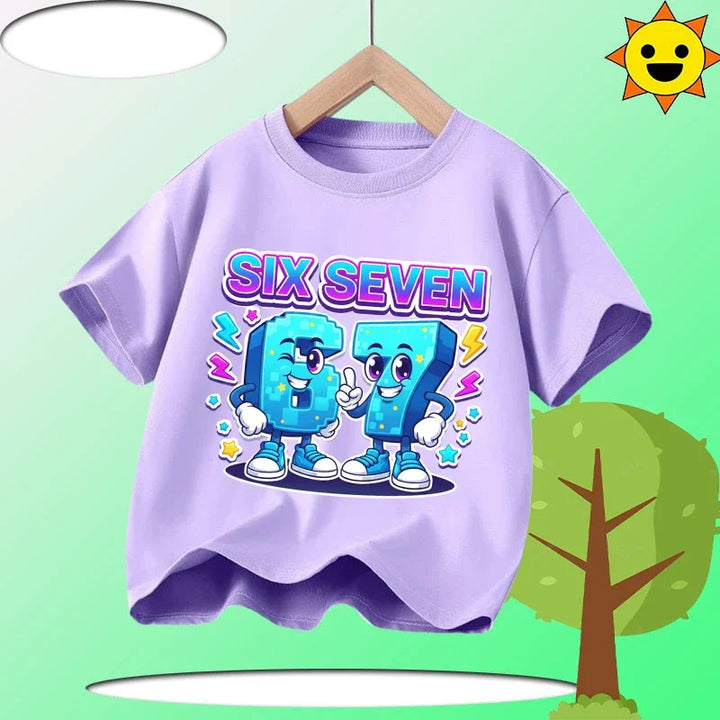 Kids Funny Printed Cotton T-Shirt