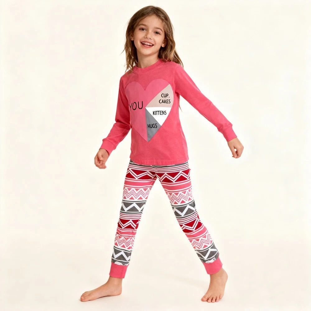 Kids Animal Print Long-Sleeve Pyjama Set | Boys &amp; Girls Sleepwear | Ages 2–7