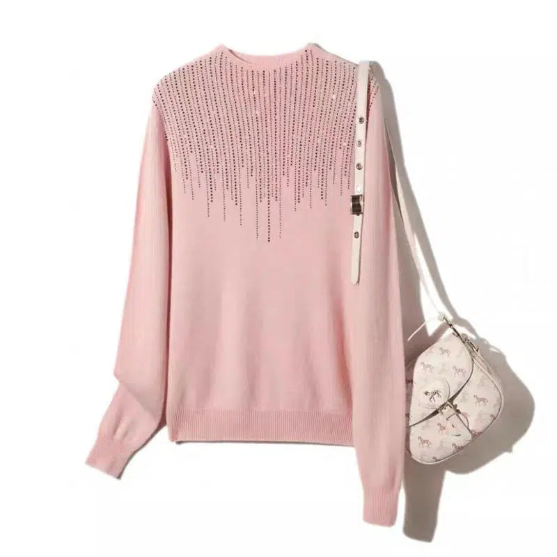 Women's High Collar Loose Bottomed Knitted Sweater