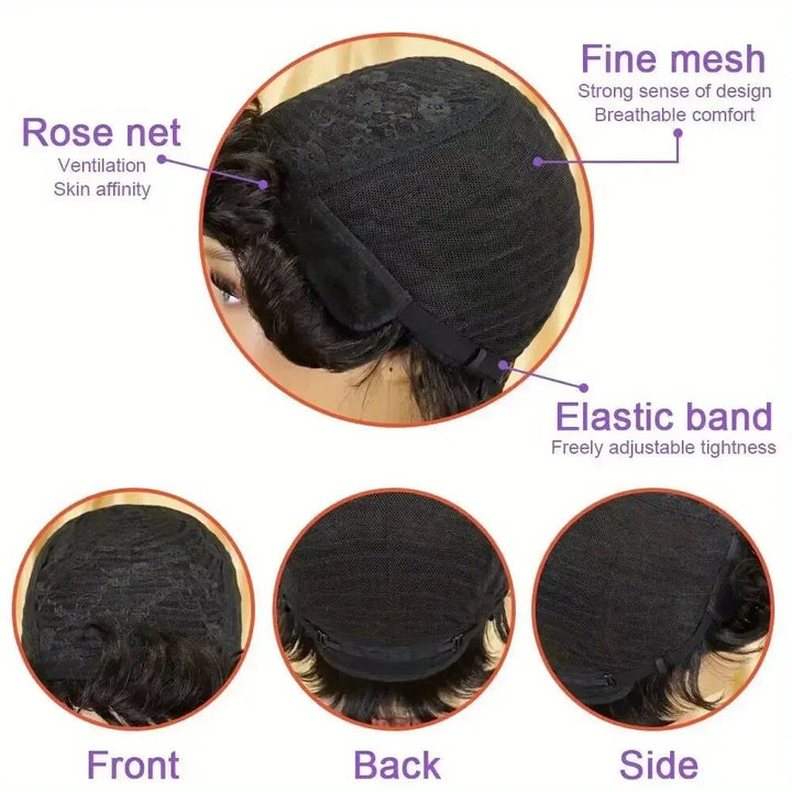 Pixie Cut wigs for Black Women Straight Human Hair Wigs - Bennys Beauty World