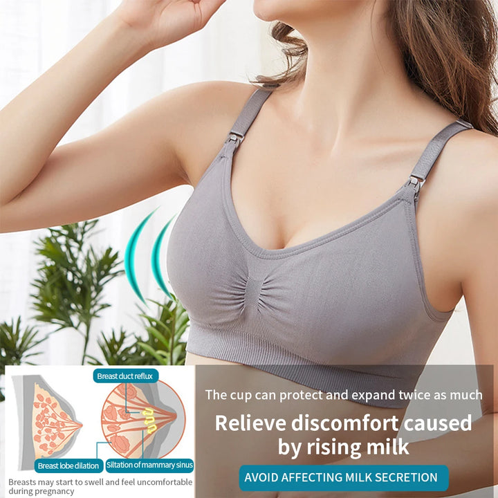 Maternity Nursing Bra No Underwire Breastfeeding Bra