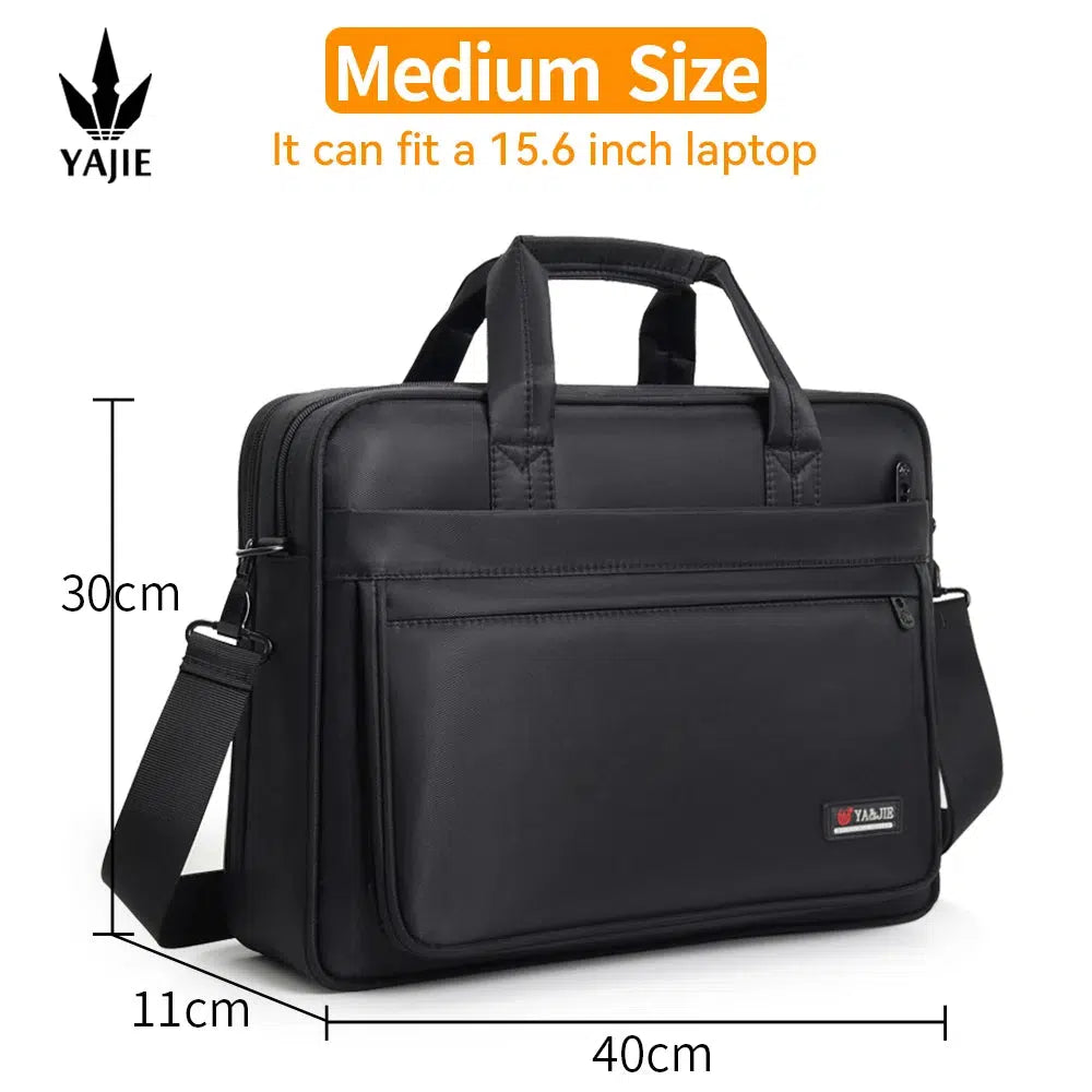 Briefcases For Men Canvas Tote Bag Large Laptop Case Computer Bag-bag-Bennys Beauty World