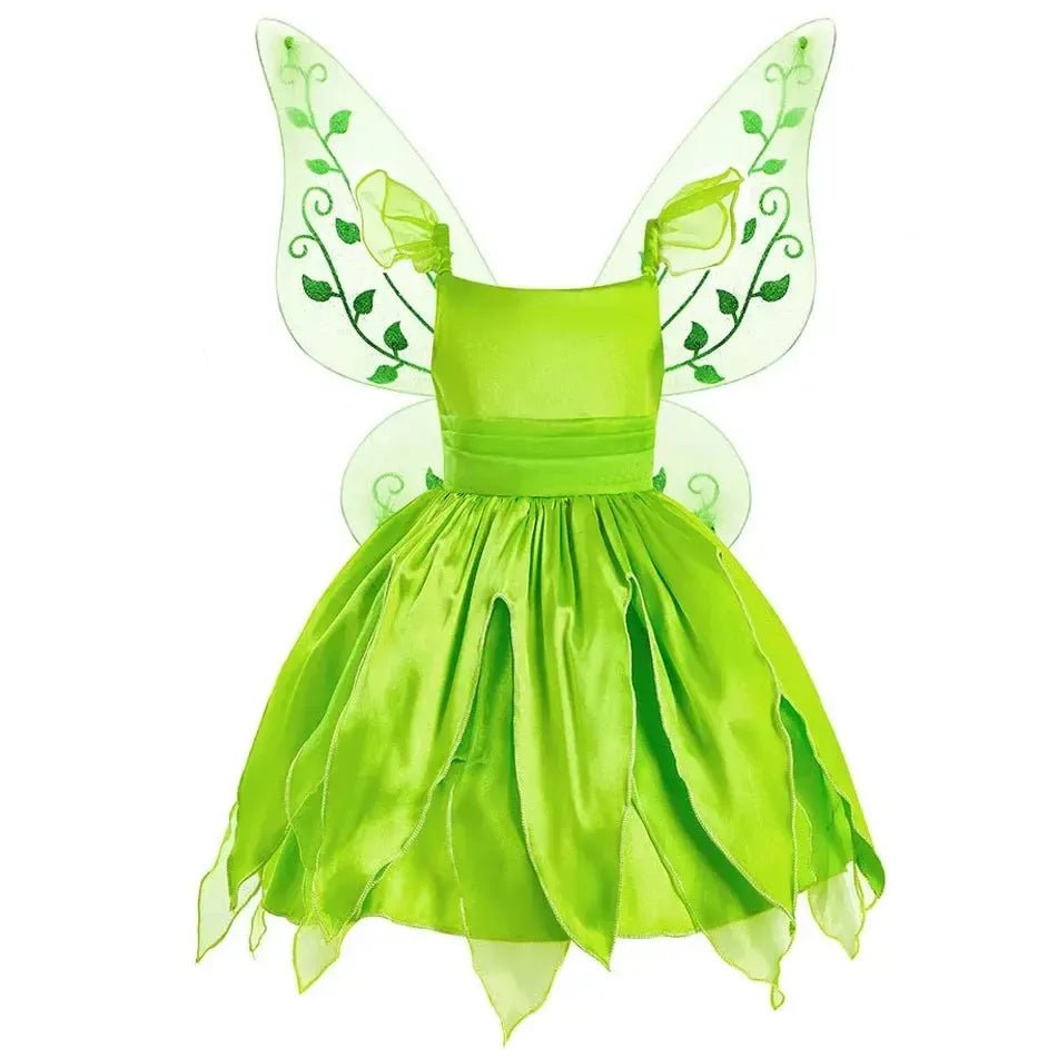 Girls Fairy Princess Dress with Wings – Halloween Costume - Bennys Beauty World