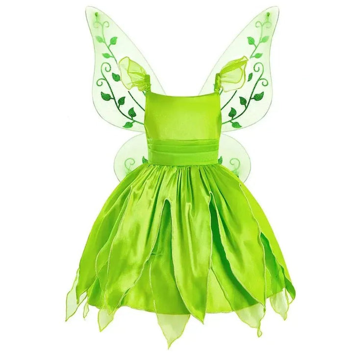 Girls Fairy Princess Dress with Wings – Halloween Costume - Bennys Beauty World