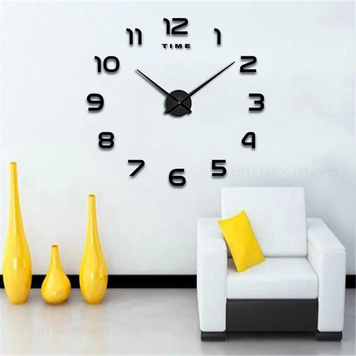 Acrylic Mirror Clock Stickers-Arlik interiors