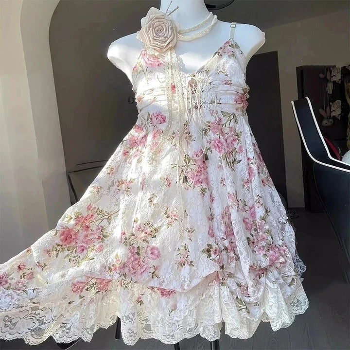 Summer Floral Chiffon Blouse For Women