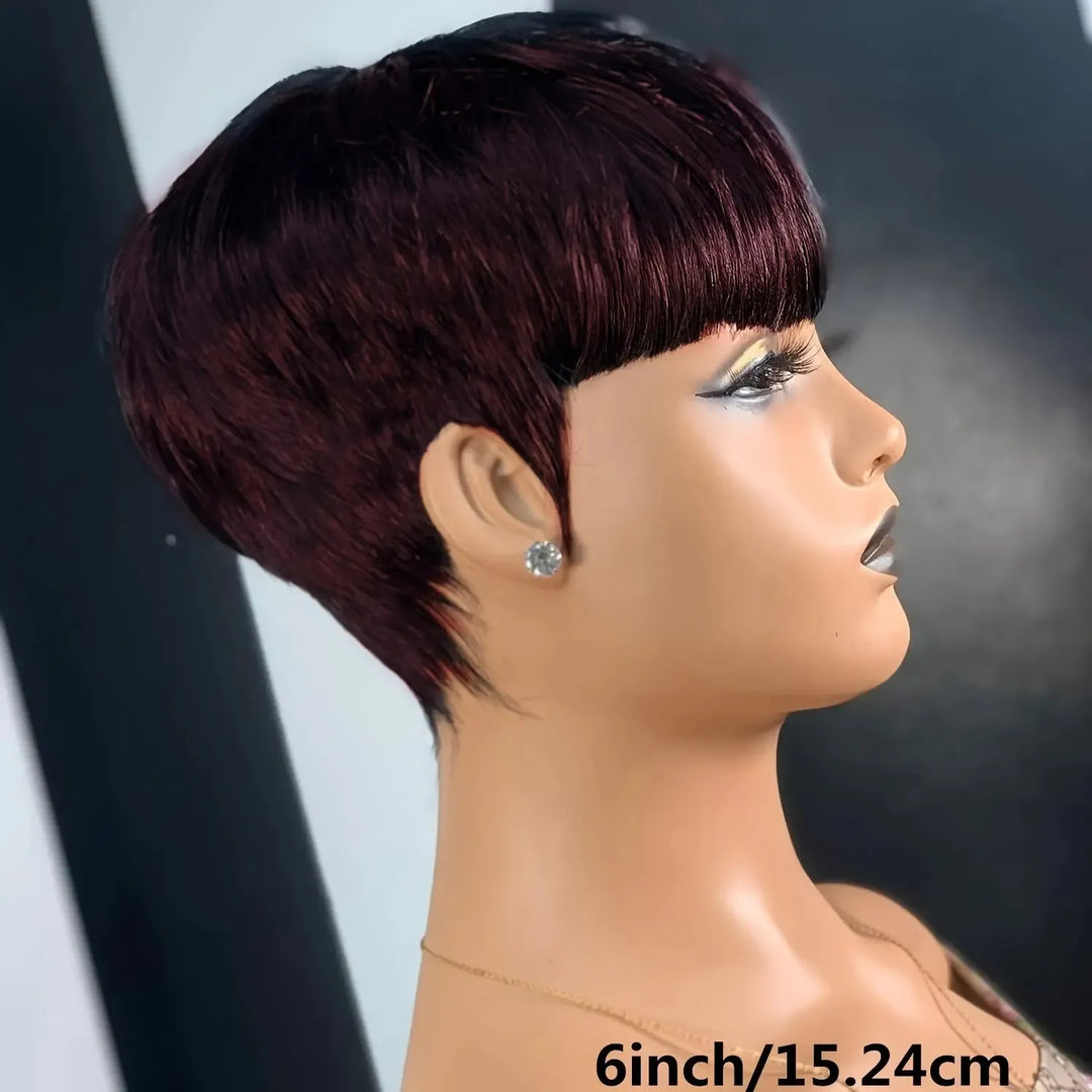 Pixie Cut wigs for Black Women Straight Human Hair Wigs - Bennys Beauty World