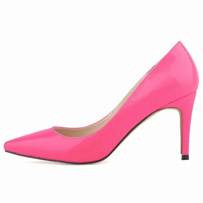 Large Size Women Pumps Classic Pointed Toe High Heels