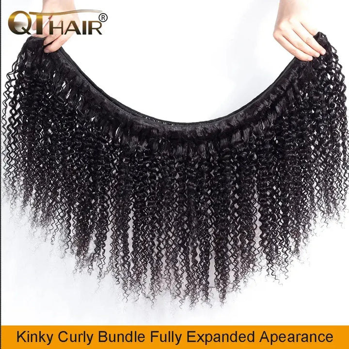 Mongolian Kinky Curly Human Hair Bundles-hair extensions-Bennys Beauty World