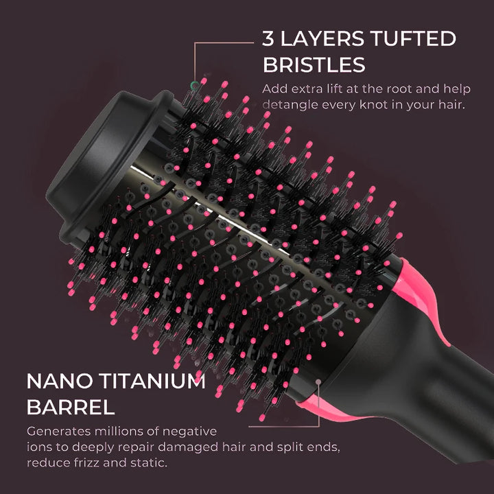 LISAPRO 2 IN 1 Hair Straightener, Hot Air Brush