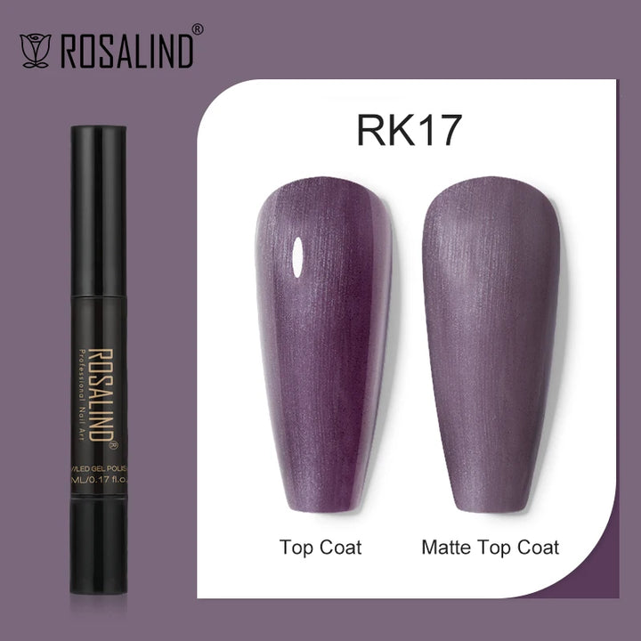 ROSALIND Nail Gel Pen Nail Gel Polish Soak Off UV LED Top Coat