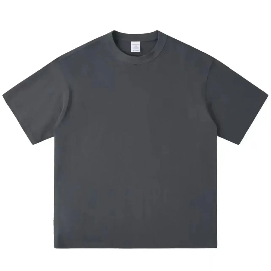 Black White GSM 500g Heavy-duty Pure Cotton T-shirt-T-Shirt-Bennys Beauty World