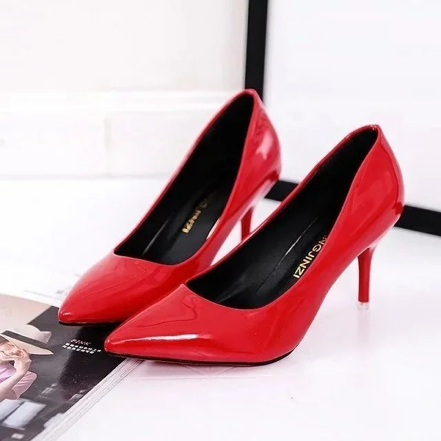 Women's Shoes Pointed Toe Pumps Patent Leather Fashion Shoes