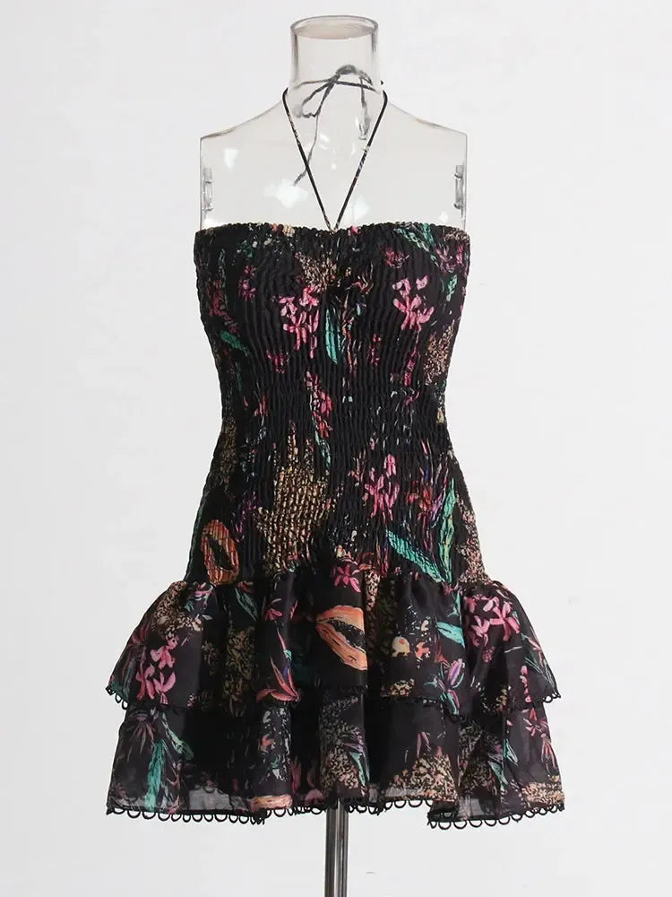 Women's Strapless Cut-Out Mini Dress-Dresses-Bennys Beauty World