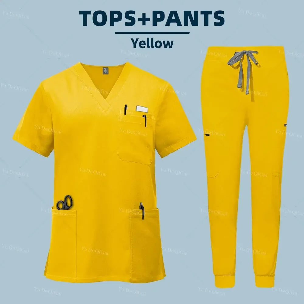 Unisex Medical Scrubs Set – With Pockets-Scrubs-Bennys Beauty World