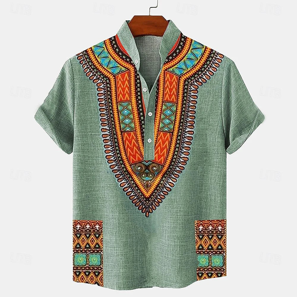 Men's Shirt Linen Men's Tops-Bennys Beauty World