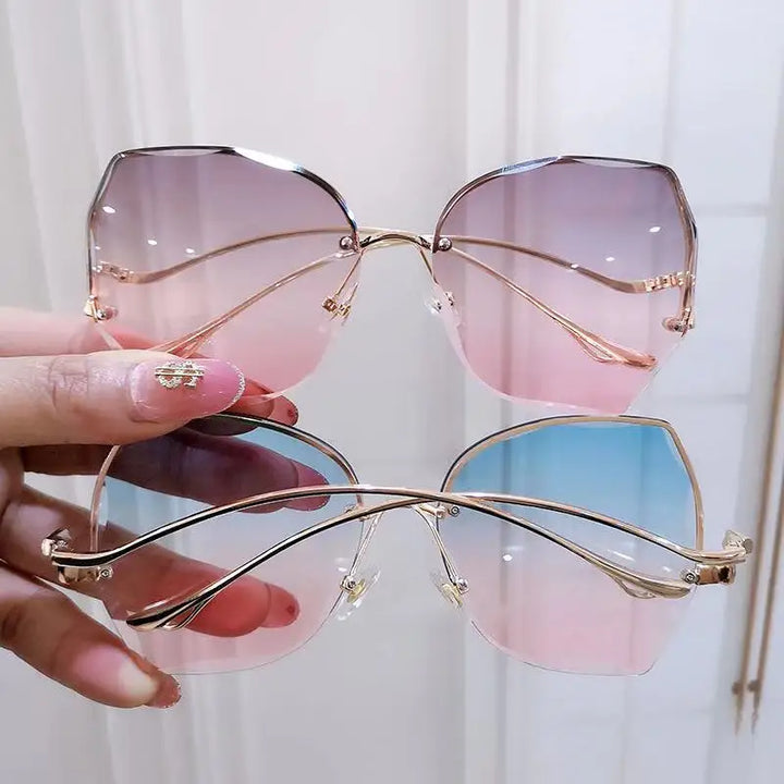 Higodoy Oversized Gradient Sunglasses | UV400 Frameless