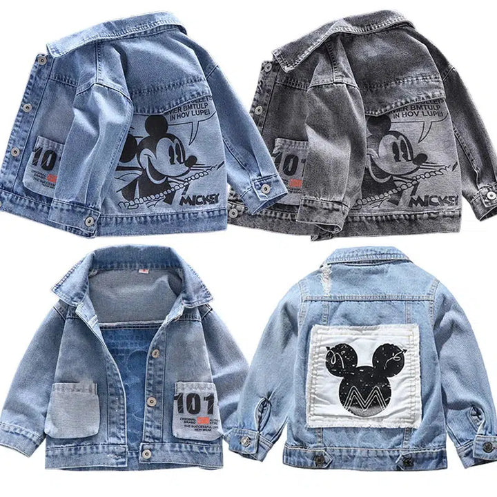 Mickey Denim Jacket For Boys Fashion Coats