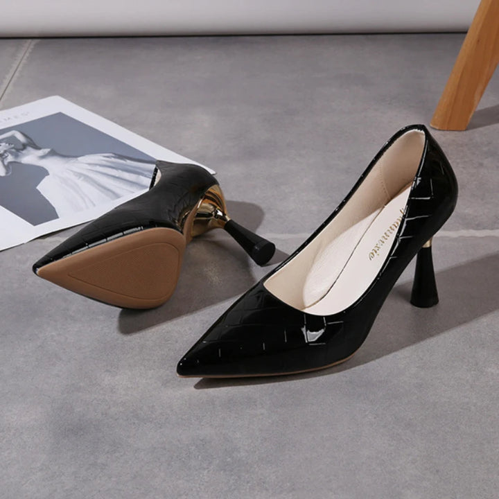 Red High Heels Trend Women Pumps Elegant Slip-on Shoes