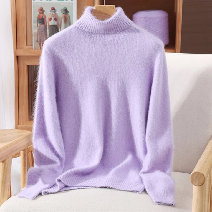 Women’s Cashmere High-Lapel Sweater