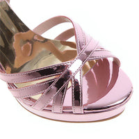 Gold Women's Sandals High Heel Shoes-Shoe-Bennys Beauty World