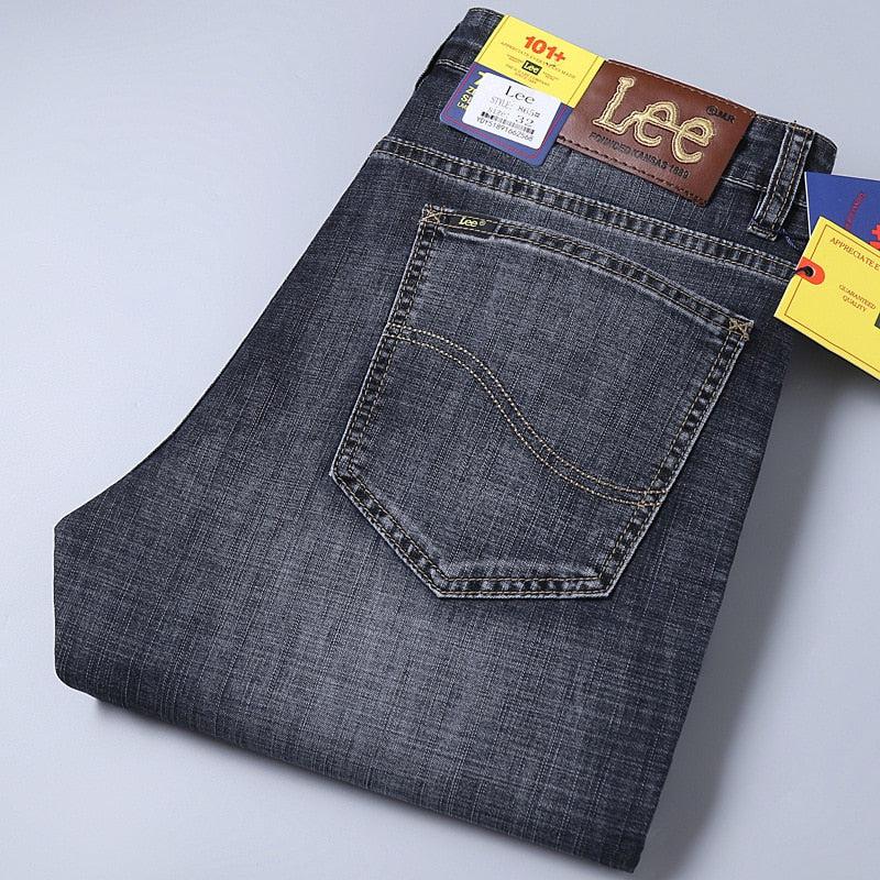 Men's Summer Denim Pants Jeans Men High-End Straight Pants-pants-Bennys Beauty World