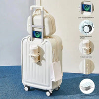 Travel Luggage USB Charging Port with Cup Holder-Bennys Beauty World