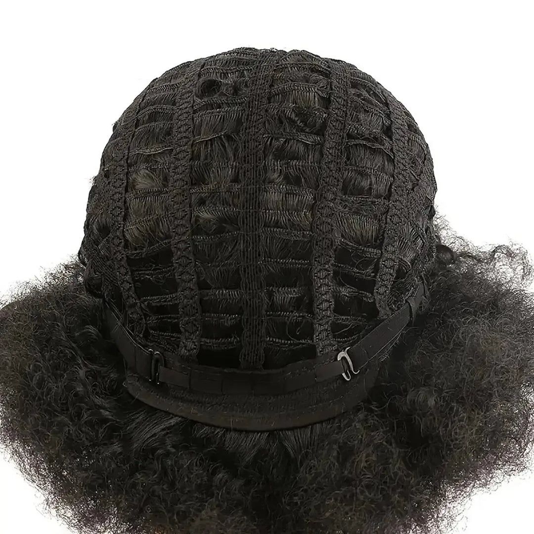 Afro Wigs for Black Women 14 Inch 70s Afro Kinky Curly Bouncy Fluffy Puff Synthetic Wig Ideal for Cosplay Daily &amp; Party-Bennys Beauty World