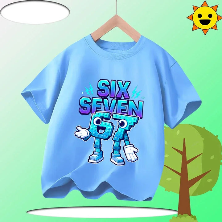 Kids Funny Printed Cotton T-Shirt