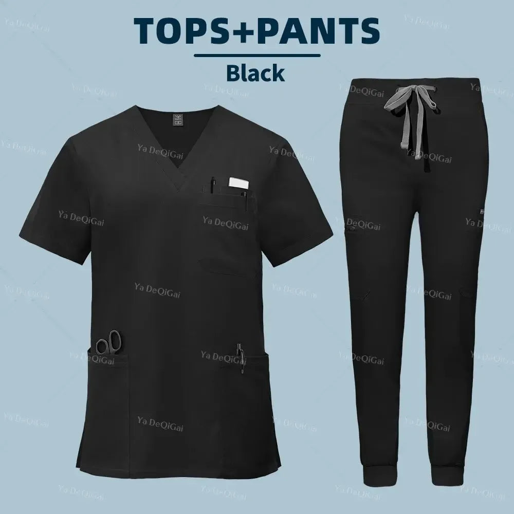 Unisex Medical Scrubs Set – With Pockets-Scrubs-Bennys Beauty World