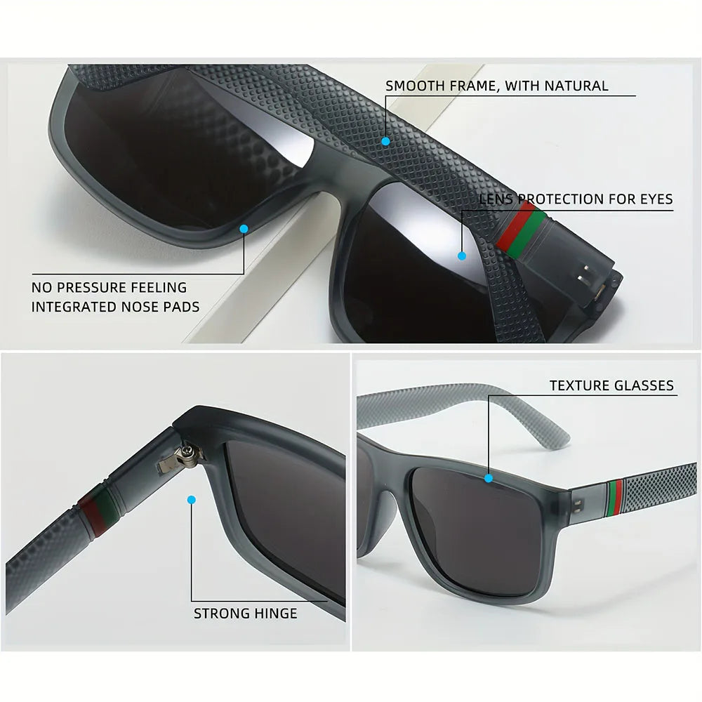Polarized Square Sunglasses | TAC Lens Sporty Driving Eyewear