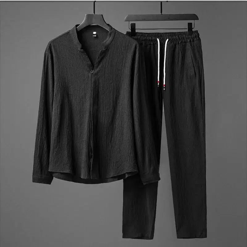 Men's Long Sleeve T-shirt And Pant Set