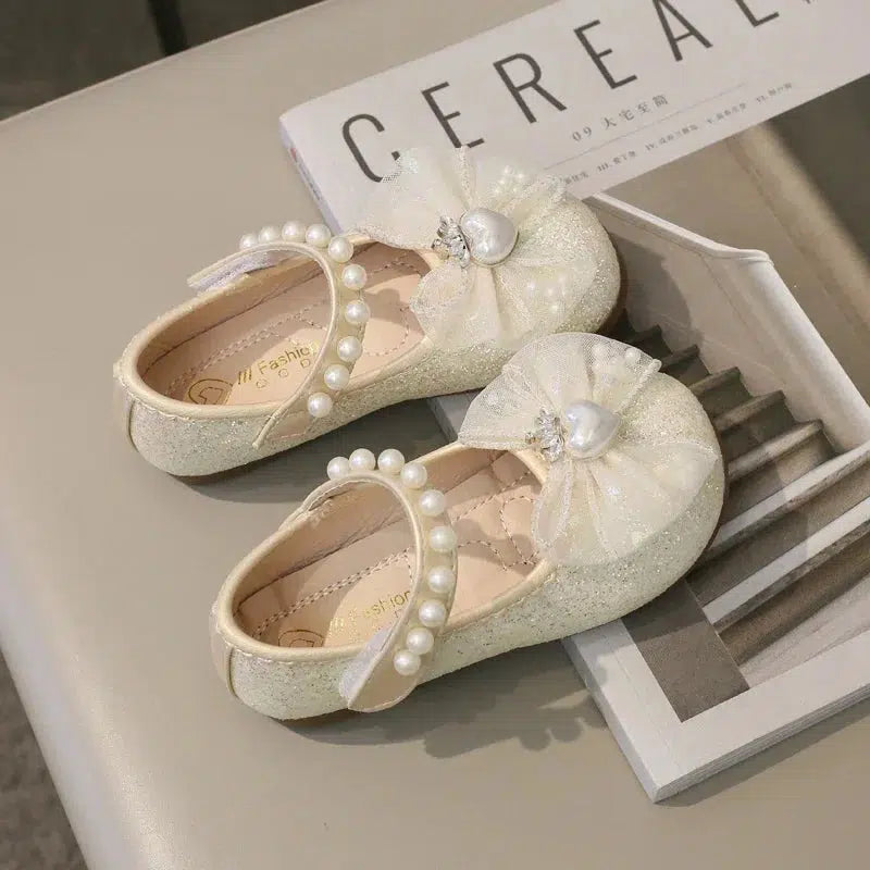 Spring Princess Shoes Elegant Lace Bowknot Children's Leather Shoes-Shoes-Bennys Beauty World