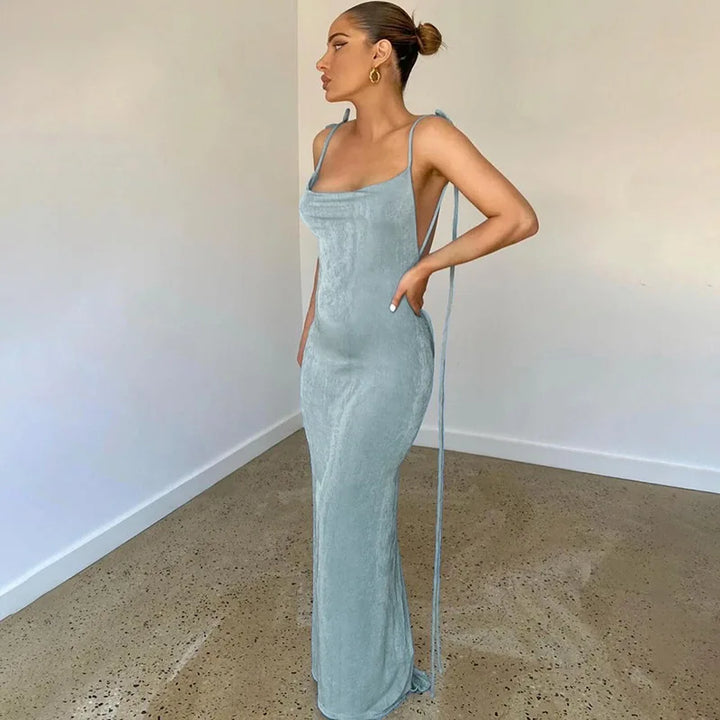 Women's Summer Fashion Backless Dress